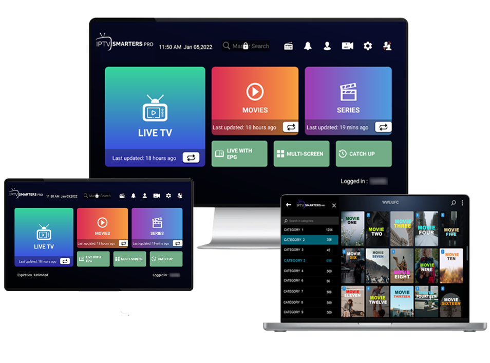 IPTV Gabon sur Smart TV, smartphone et tablette en 4K